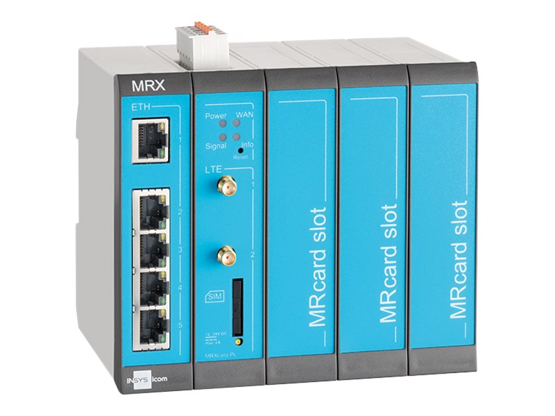 INSYS icom MRX5 1.1 LTE modularer LTE-Router EMEA-Frequenzen VPN-Option