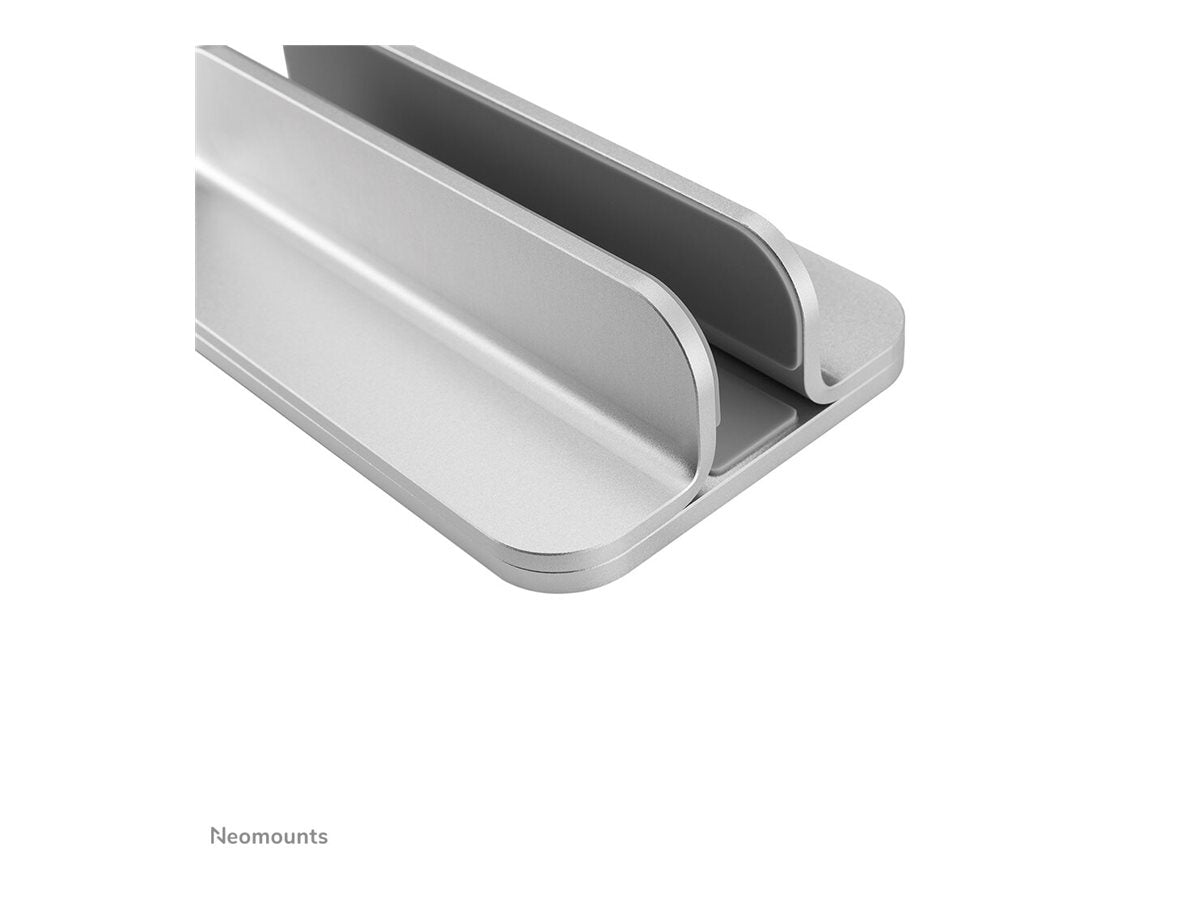 NEOMOUNTS vertical laptop stand silver - Seitenansicht