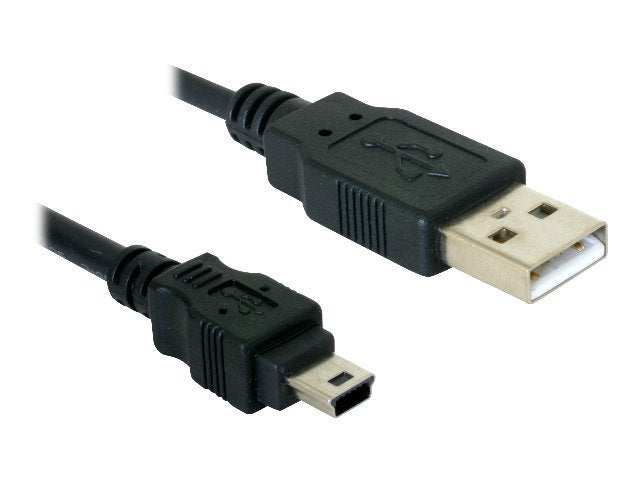 DELOCK Kabel USB 2.0 mini B Standard 5-Pin 1,5m - Vorderansicht