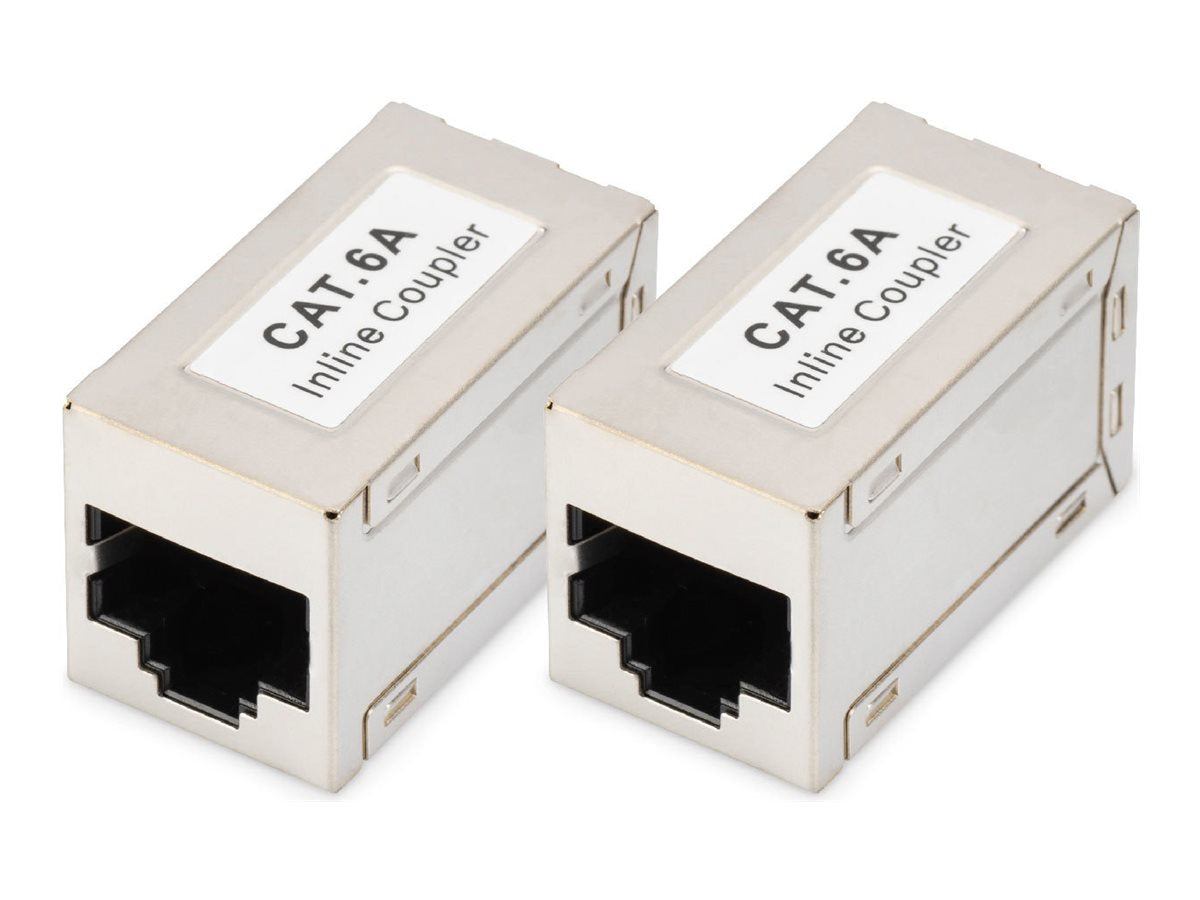 DIGITUS CAT6A modular coupler full shielded RJ45 to RJ45 Vorderansicht