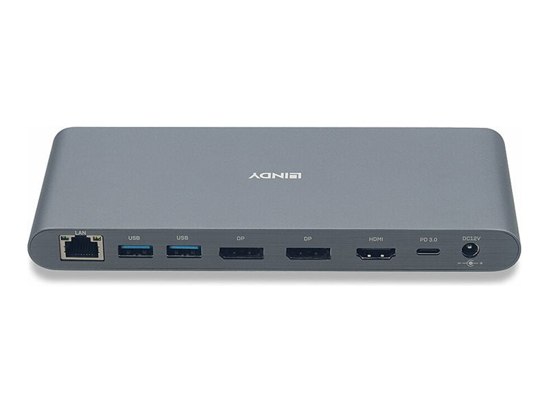 LINDY USB 3.2 Typ C Laptop Docking Station Anschlussmöglichkeiten