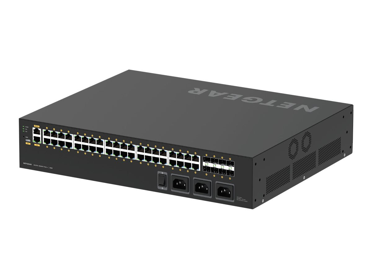 NETGEAR AV Line M4250-40G8XF-PoE++ 40x1G Ultra90 PoE++ 802.3bt Managed Switch Vorderansicht