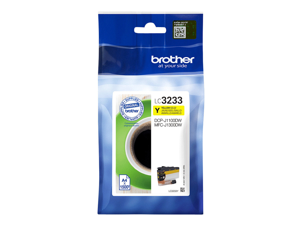BROTHER LC3233Y Tintenpatrone Gelb Vorderansicht