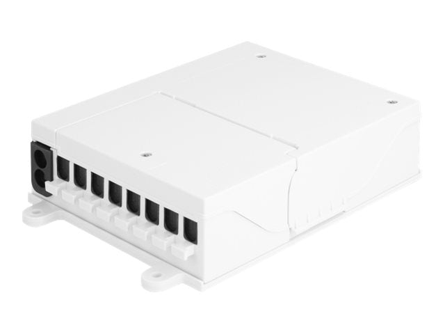 DELOCK LWL FTTH Indoor Verteilerbox zur Wandmontage 8 Port - Vorderansicht