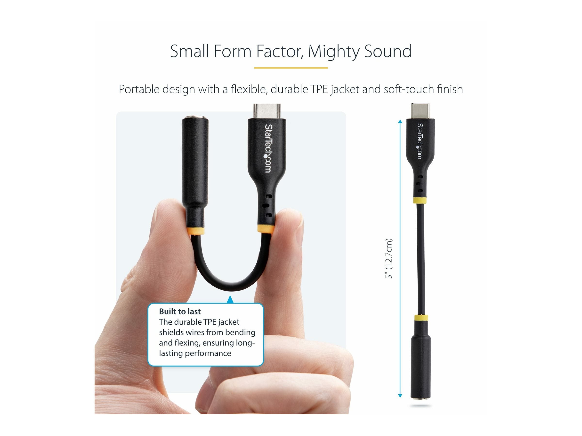 STARTECH.COM USB C Kopfhörer Adapter USB C TRRS Kopfhörer-Headset Audio USB-C auf 3