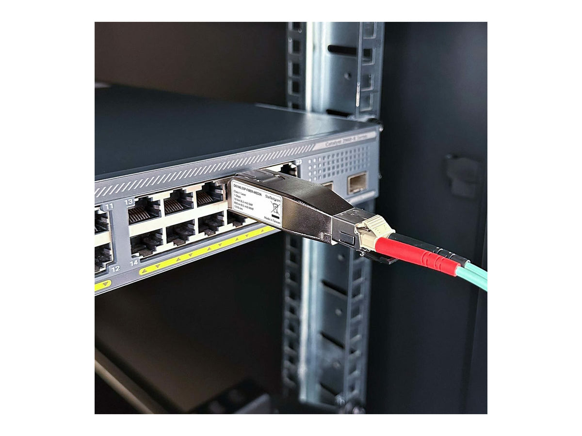 STARTECH.COM Gigabit Glasfaser Medienkonverter Dongle LWL Kupfer Umsetzer SM/MM Glasfaser auf Ethernet RJ45 POE Betrieben