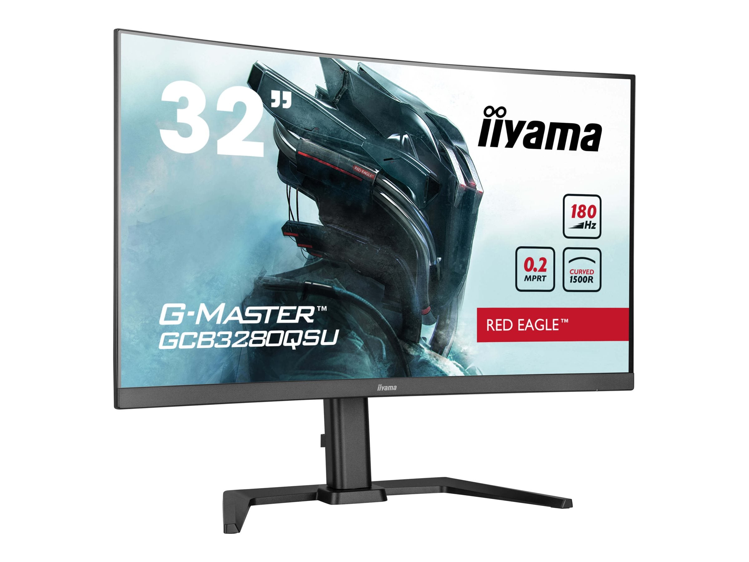 IIYAMA GCB3280QSU-B2 LED-Monitor Rückansicht