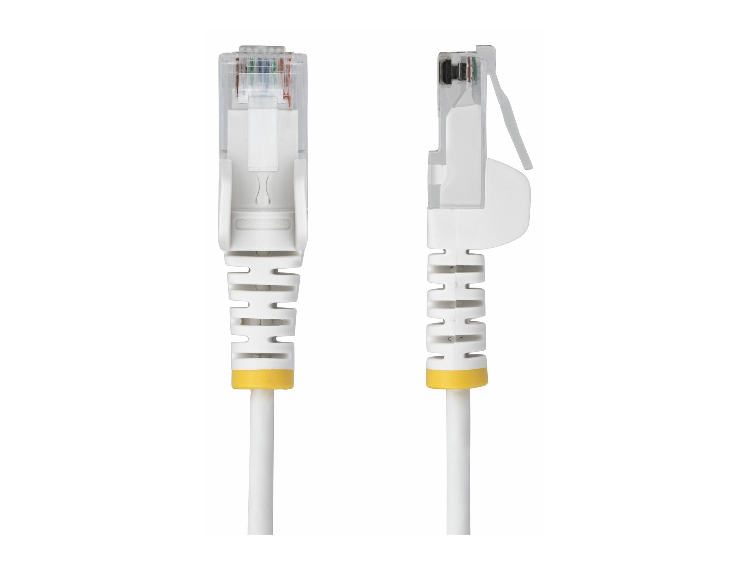 STARTECH.COM 25cm Weisses Slim CAT6-Netzwerkkabel 100W PoE Snagless RJ45 LSZH 28AWG Reines Kupfer Patchkabel-Ethernet Kabel