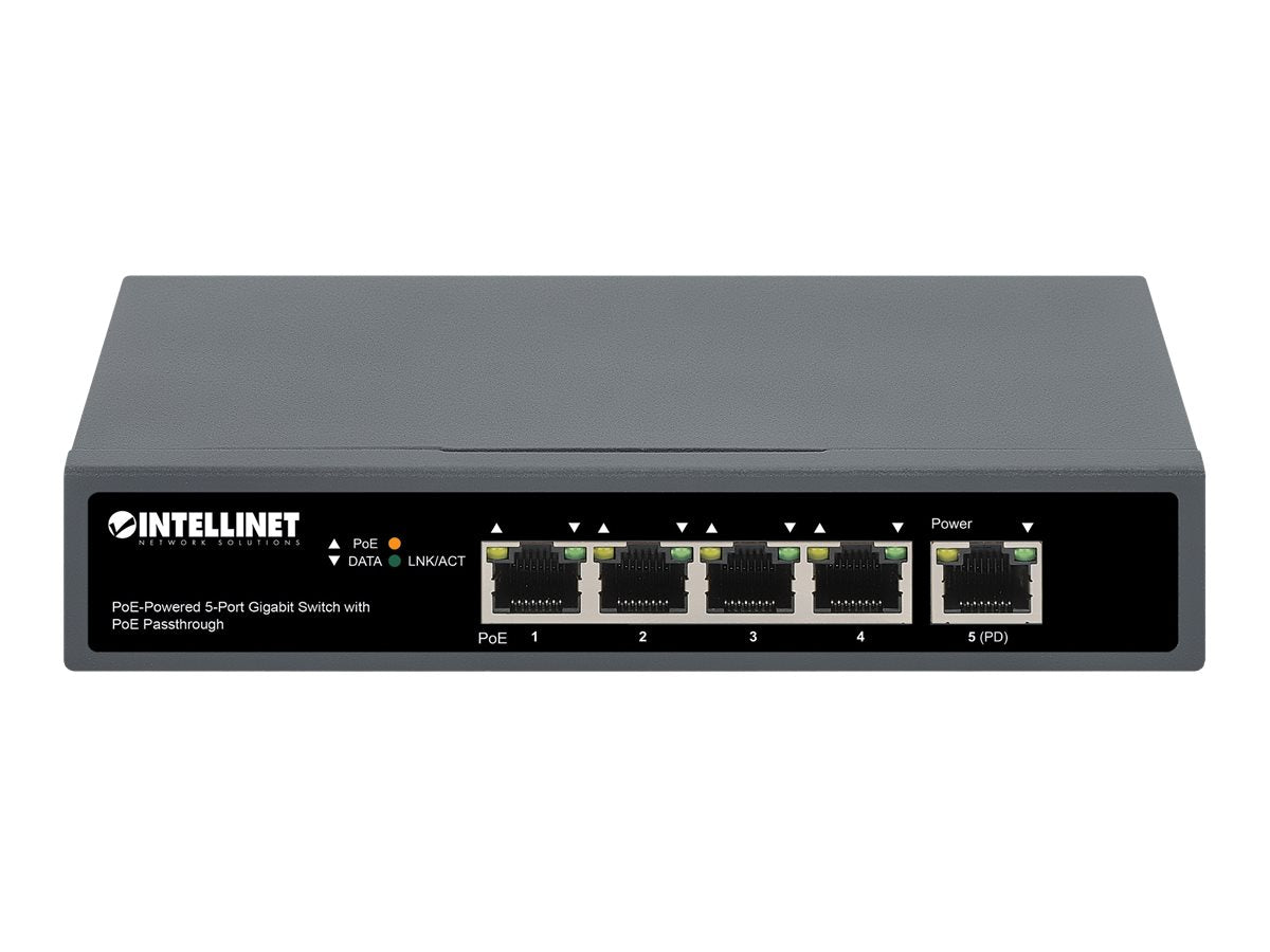 INTELLINET PoE-Powered 5-Port PoE+ Gigabit Switch Verpackung