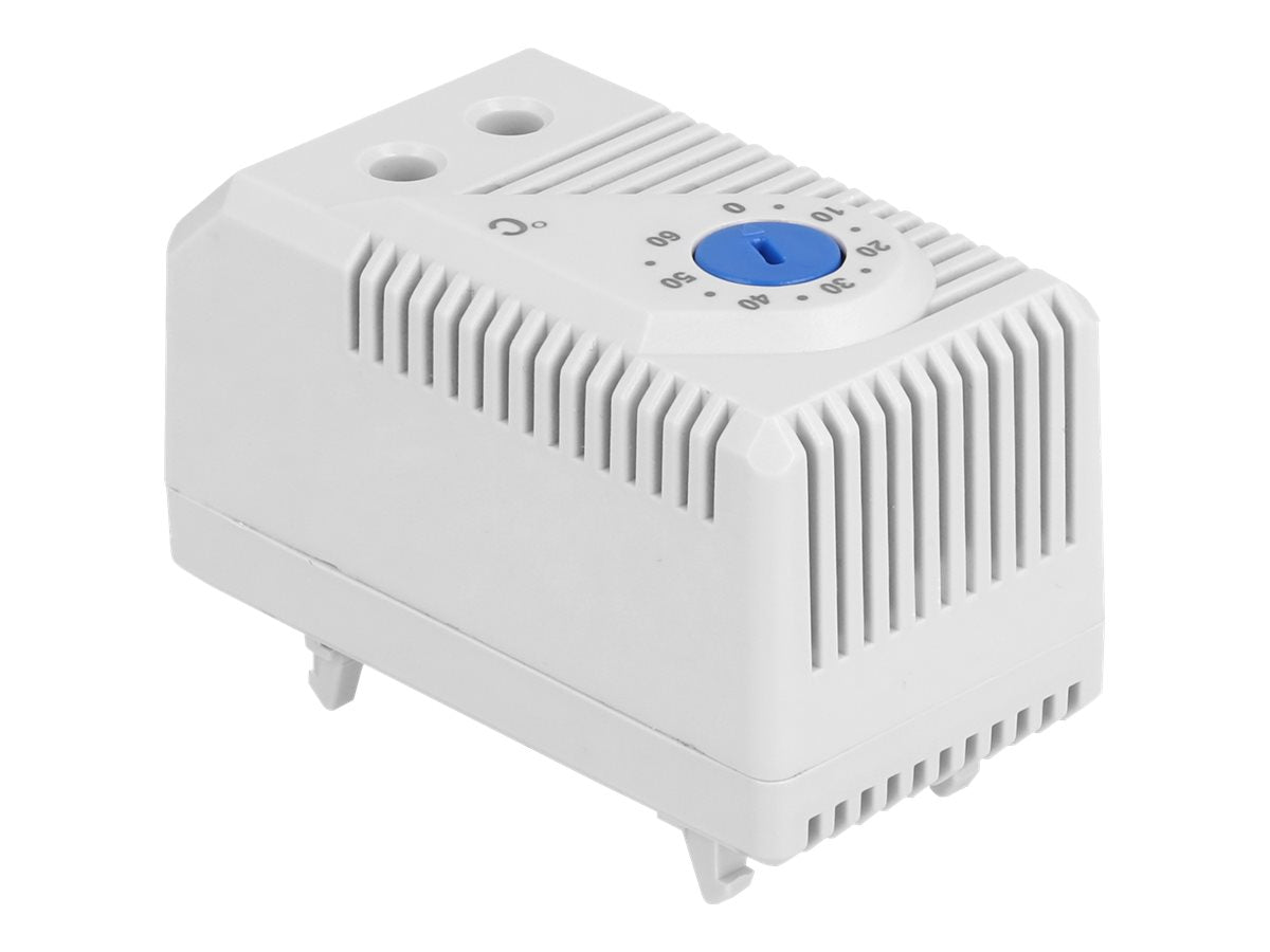 DELOCK Thermostat mit Öffner-Kontakt für Hutschiene - Rückansicht
