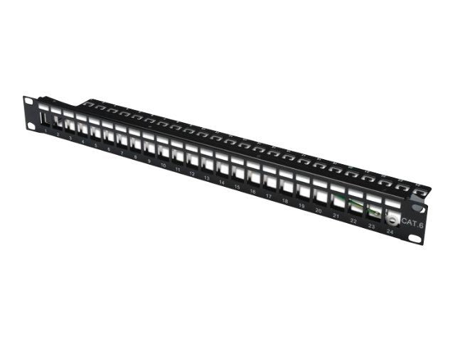 DIGITUS Patch Panel Gehaeuse 1HE Vorderansicht