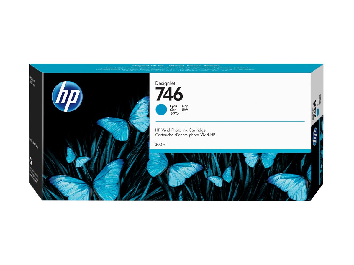 HP 746 300-ml Cyan Ink Cartridge Verpackung