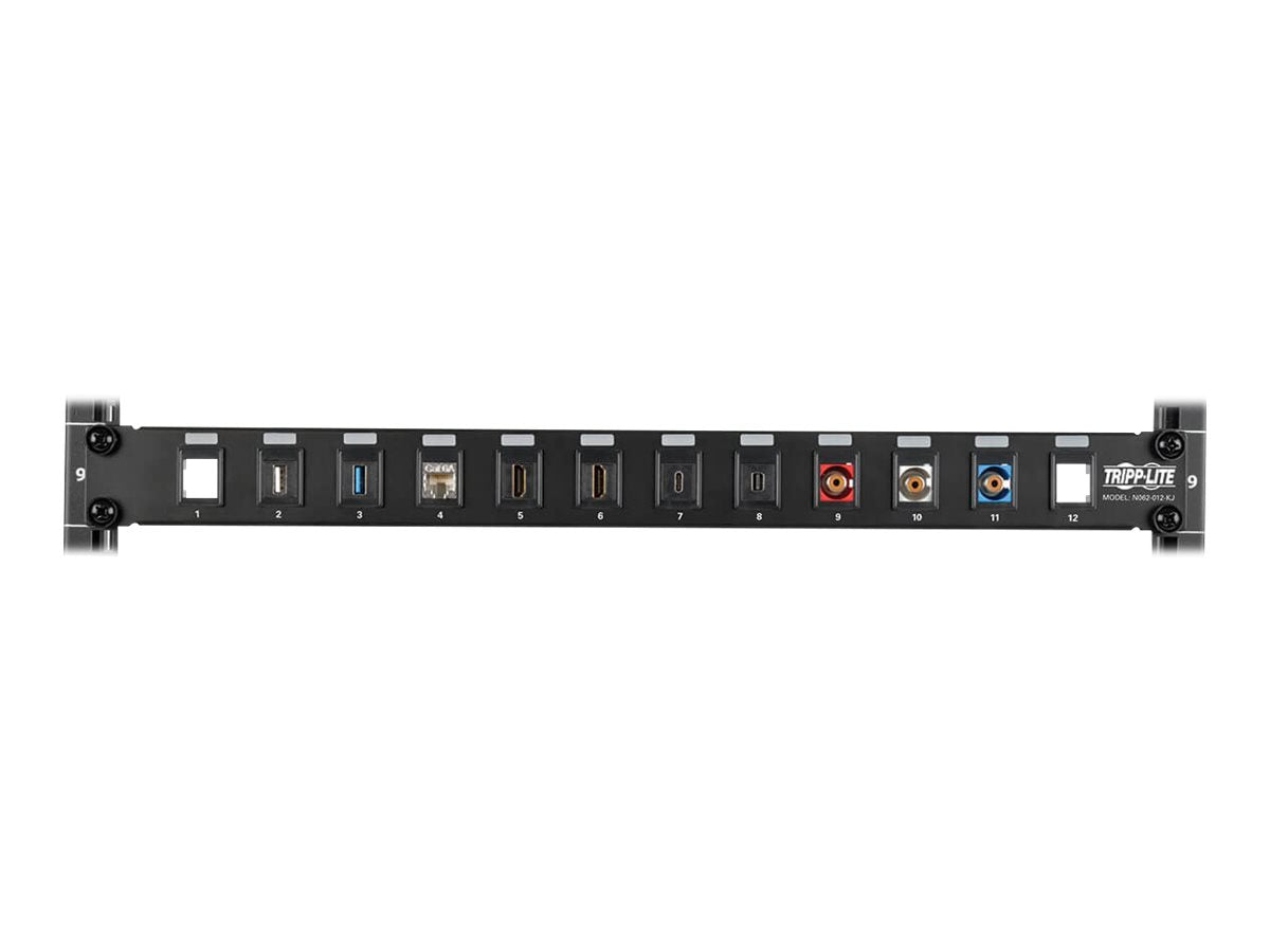 EATON TRIPPLITE 12-Port 1U Rack-Mount Patch Panel Seitenansicht