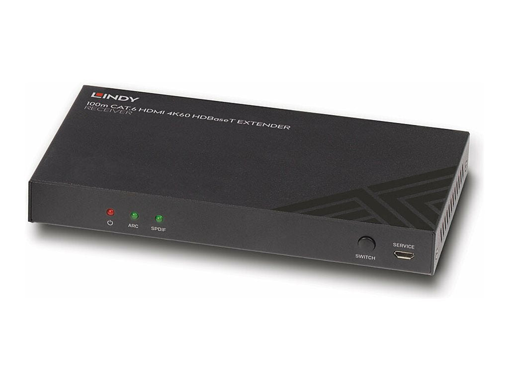 LINDY 100m Cat.6 HDMI 4K60 HDBaseT Receiver Verpackung