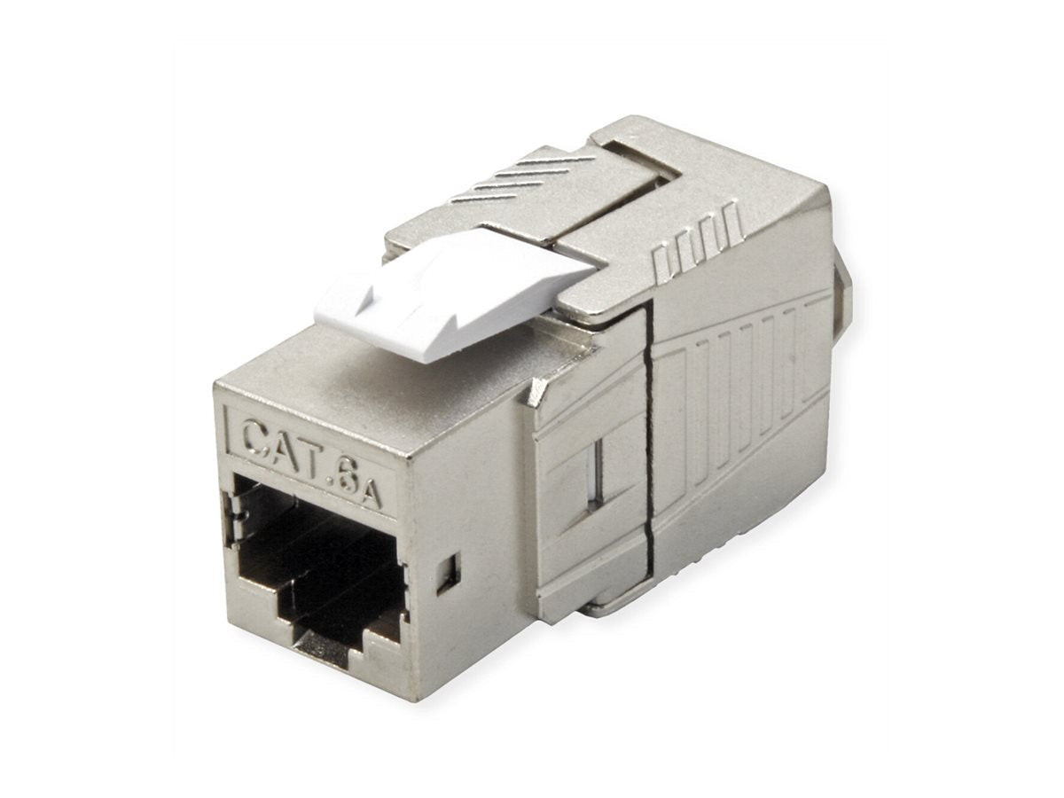 ROLINE Kat.6A Class EA Keystone RJ-45 geschirmt werkzeuglos Verpackung
