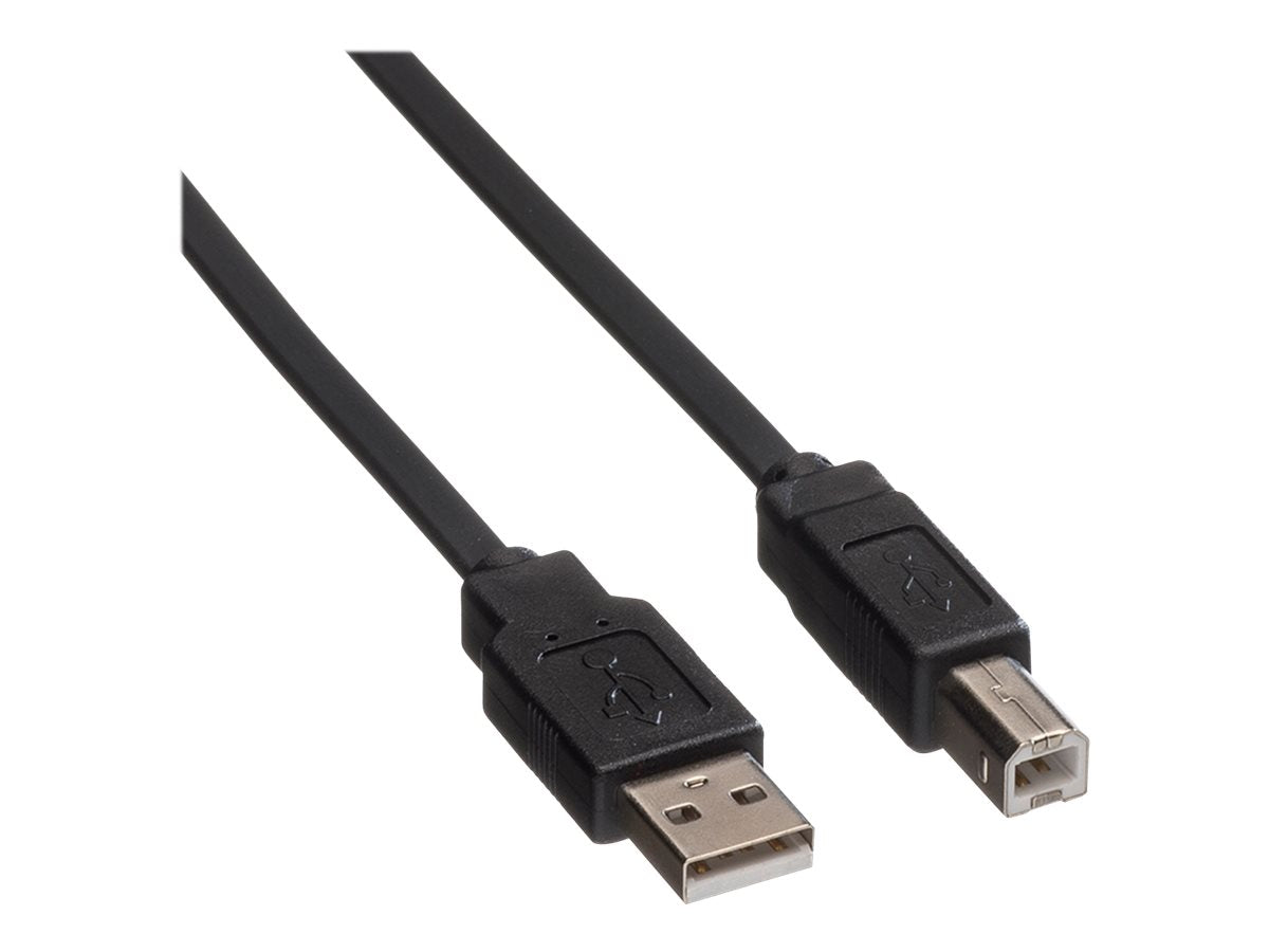 ROLINE USB 2.0 Notebook-Flachkabel Typ A-B 1,8m Detailansicht