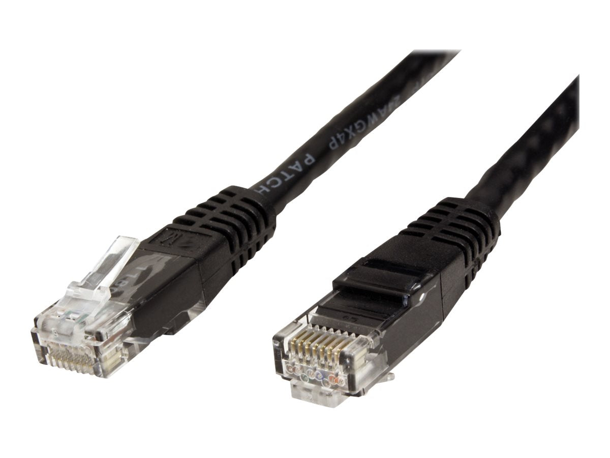 VALUE Patchkabel Kat.6 Class E UTP schwarz 7m - Vorderansicht