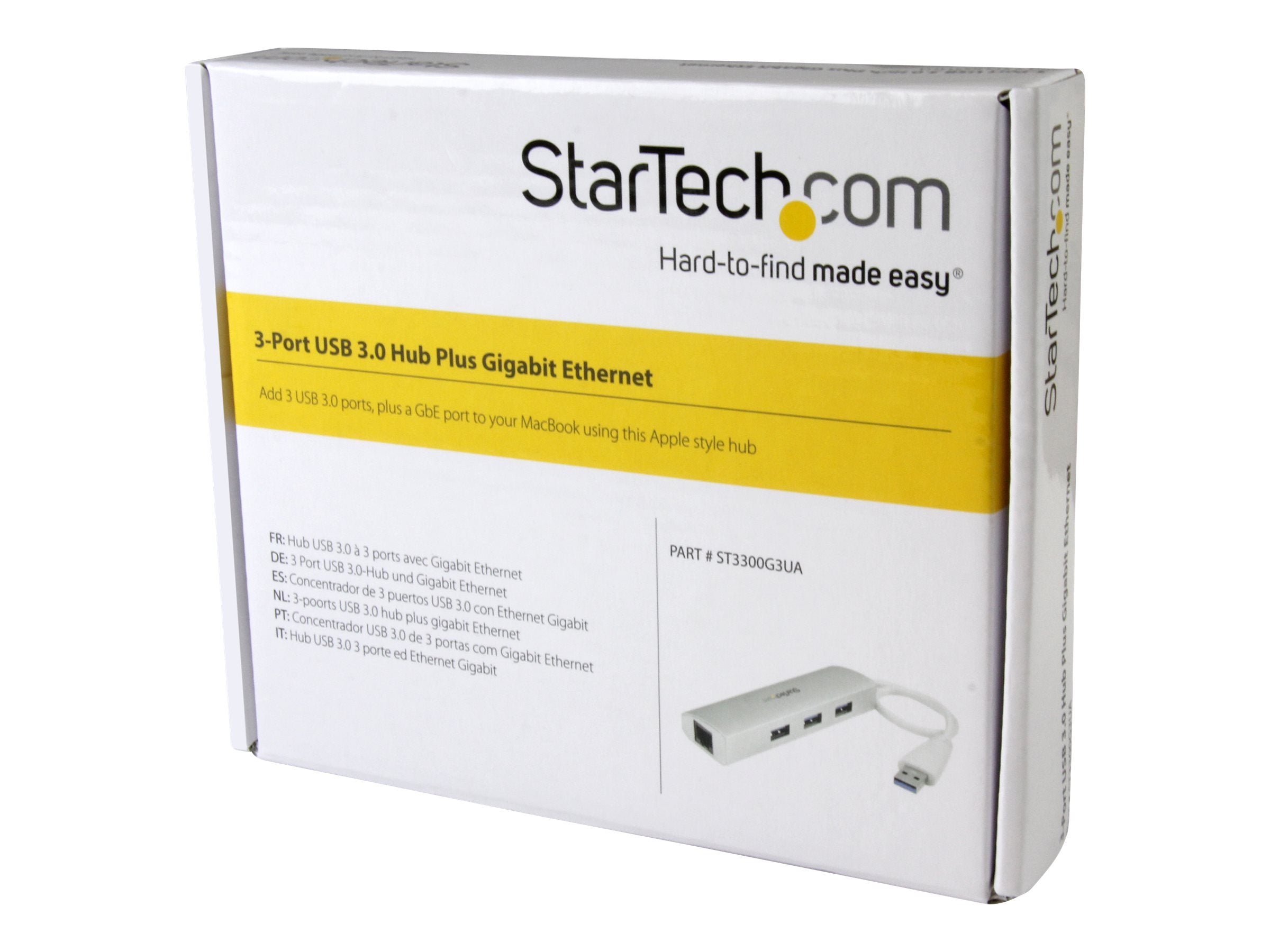 STARTECH.COM 3 Port mobiler USB 3.0 Hub mit Kabel