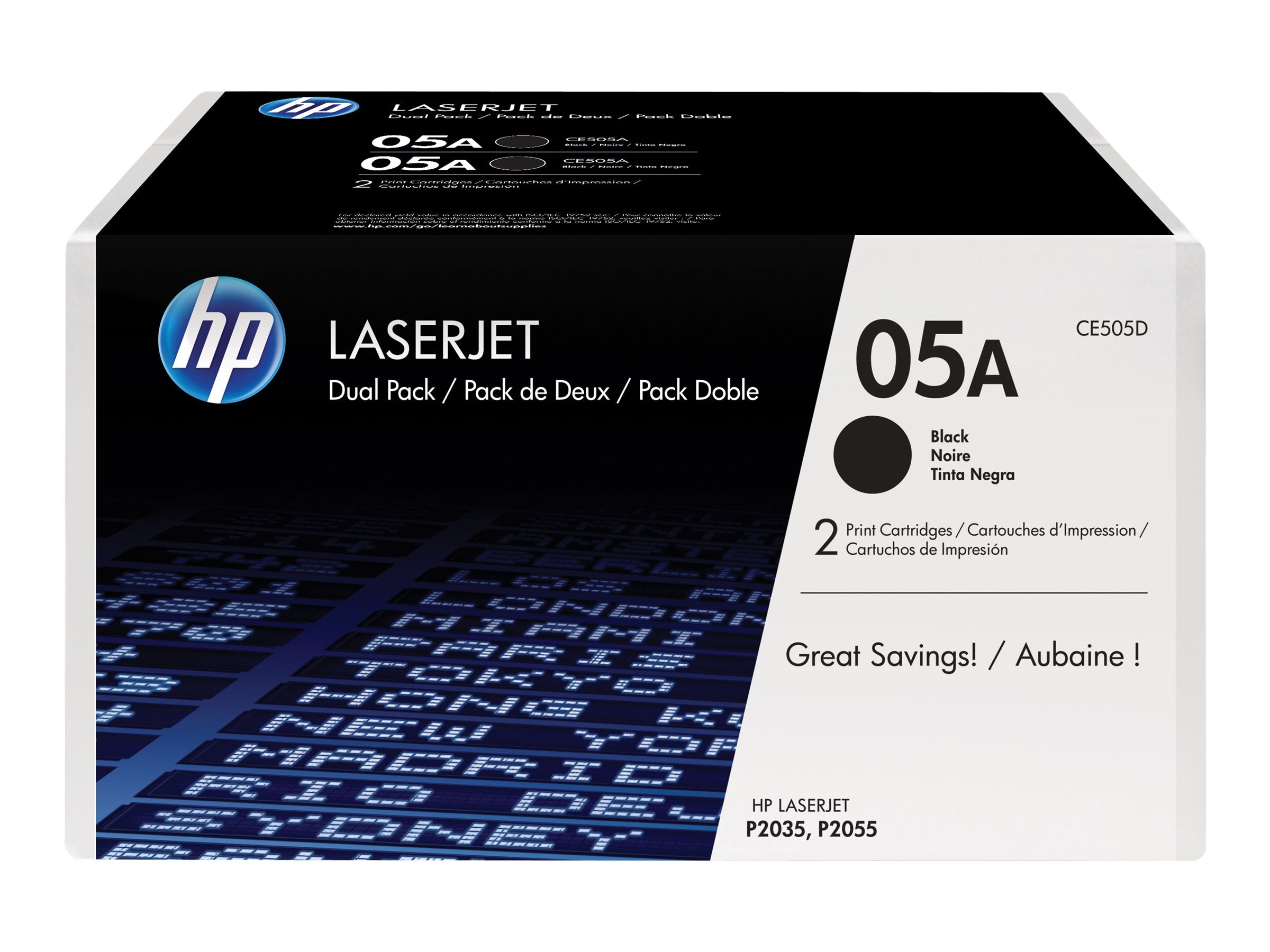 HP 05A LaserJet Toner Vorderansicht