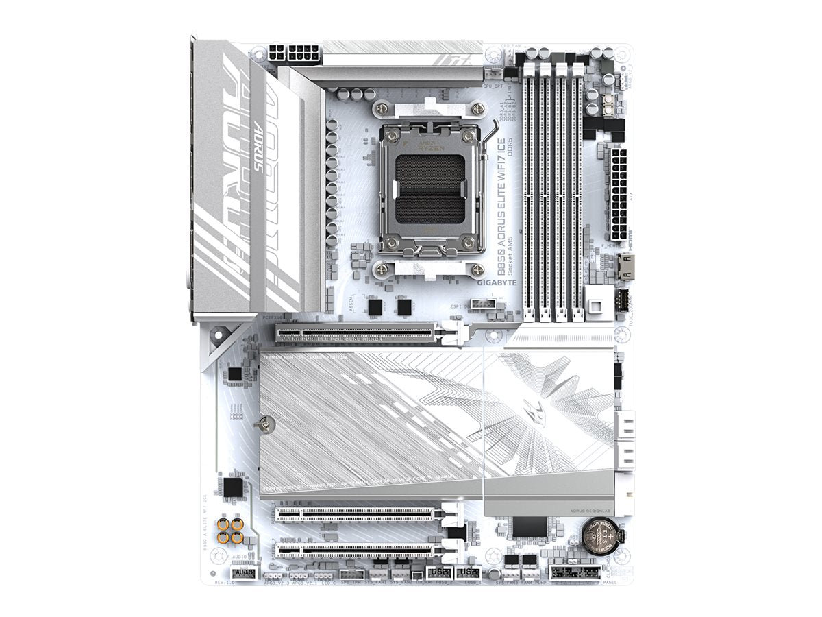 GIGABYTE B850 A ELITE WF7 ICE AM5 MB Vorderansicht