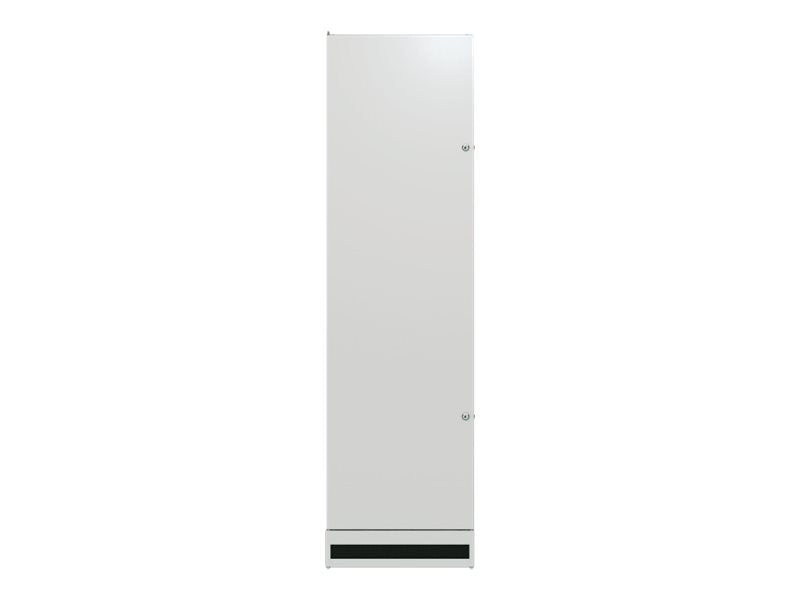 EFB 48,26cm 19Zoll Einteilige Stahl-Ruecktuer GRAU Vorderansicht