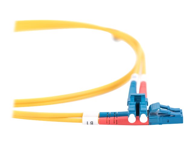 DIGITUS LWL Patchkabel LC/LC 09/125um Singelmode Duplex Halogenfrei gelb 1m - Detailansicht