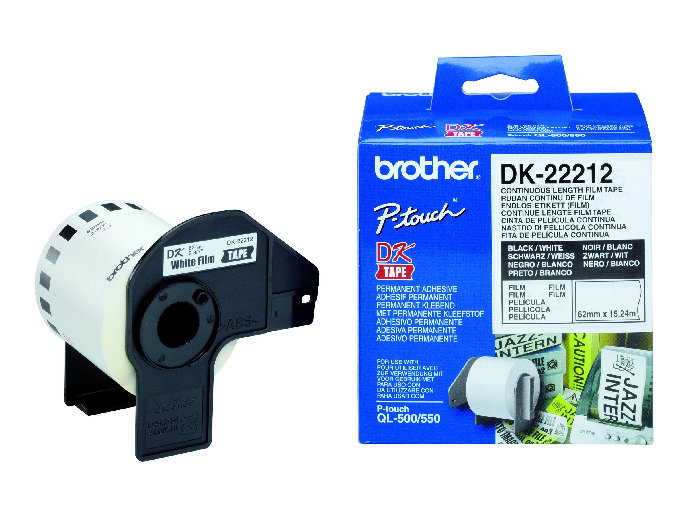 BROTHER P-Touch DK-22212 Endlosetikettenrolle Verpackung