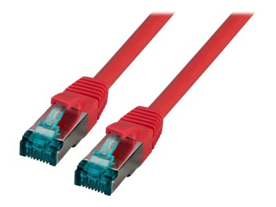 EFB RJ45 Patchkabel S/FTP Cat6A LSZH Rot 50m - Vorderansicht