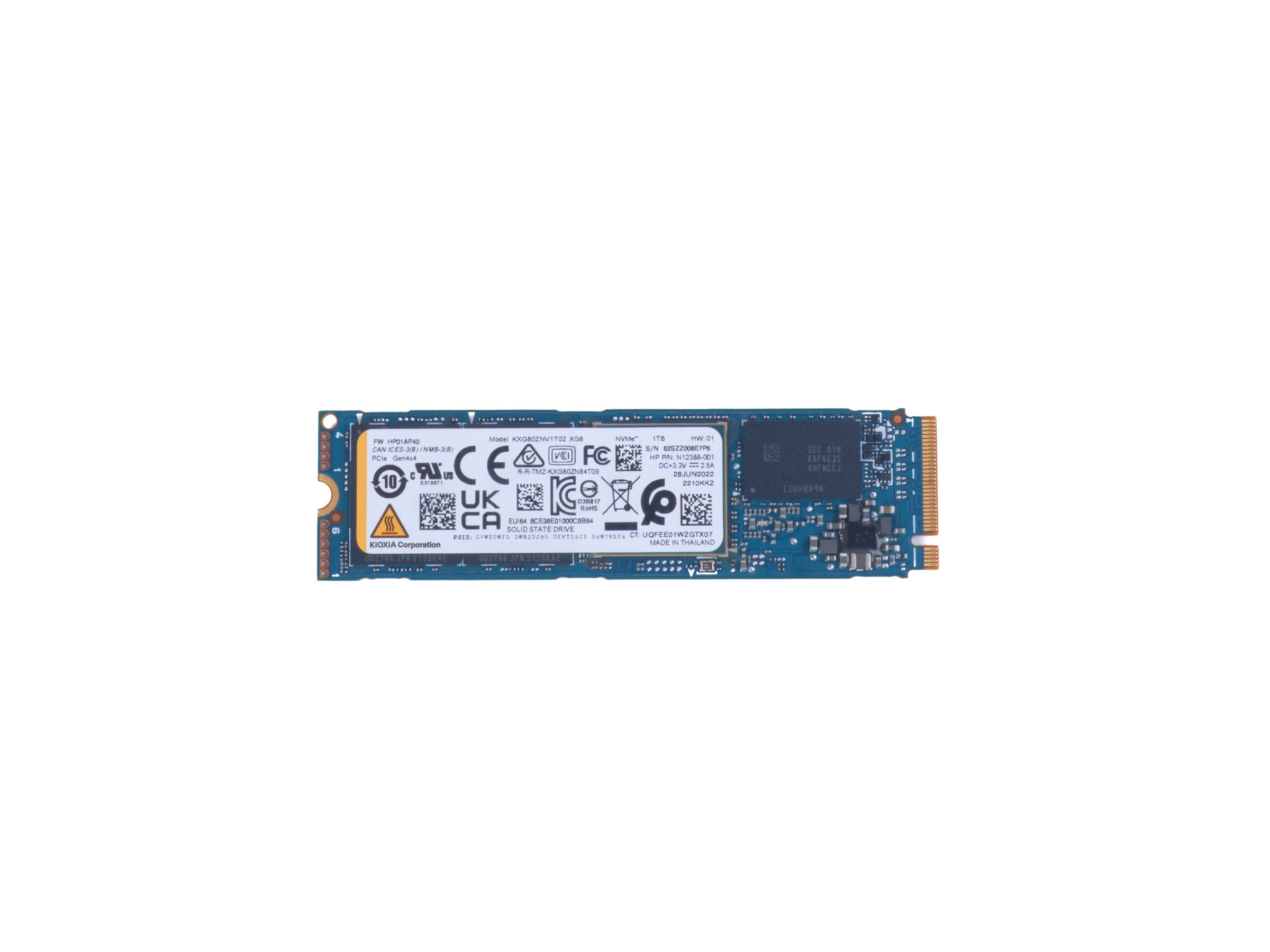 HP 1TB PCIe-4x4 Solid State Drive Vorderansicht