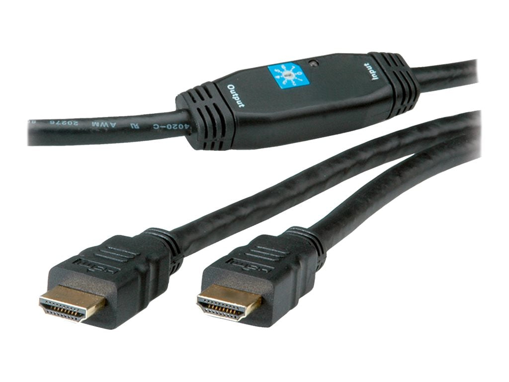 ROLINE HDMI High Speed Kabel mit Repeater 30m - Anschlussansicht
