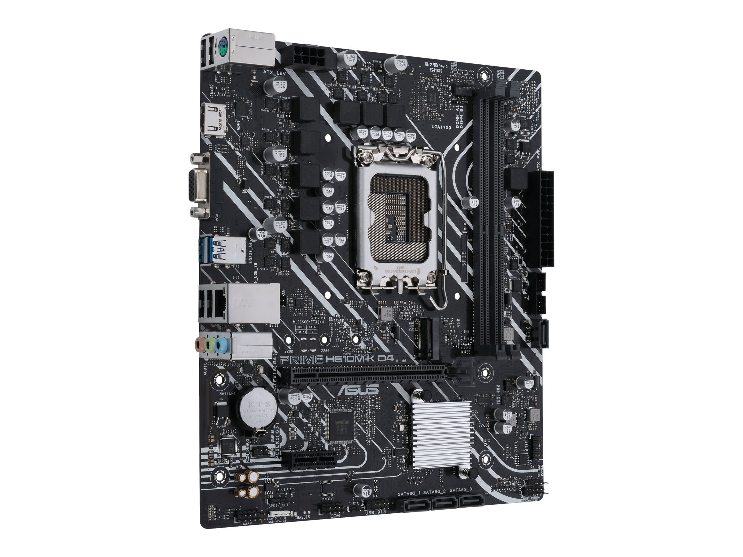 ASUS PRIME H610M-K D4 Vorderansicht