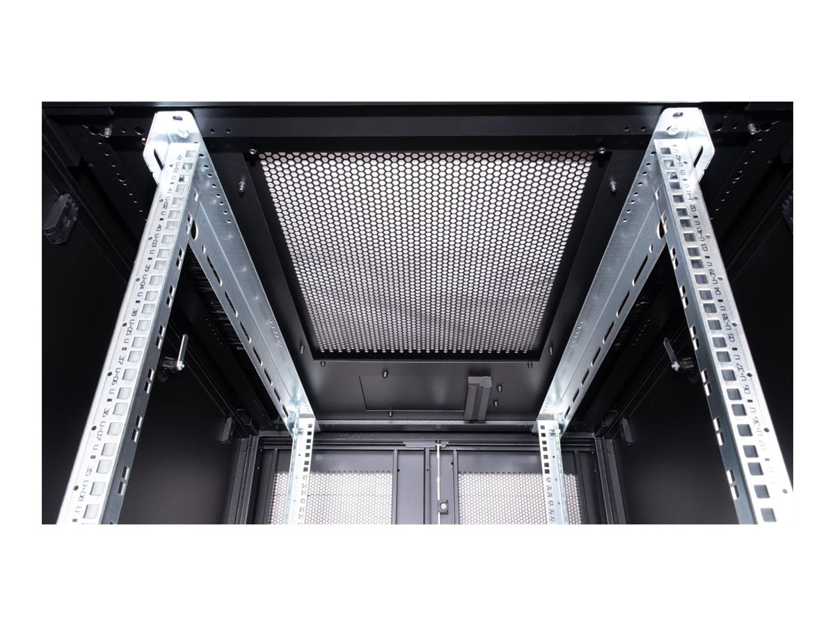 ROLINE Serverschrank 48,26cm 19Zoll 42 HE 800x1000 BxT schwarz - Vorderansicht