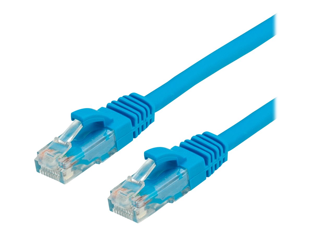 VALUE Patchkabel Kat.6 Class E UTP LSOH blau 0,5m Verpackung
