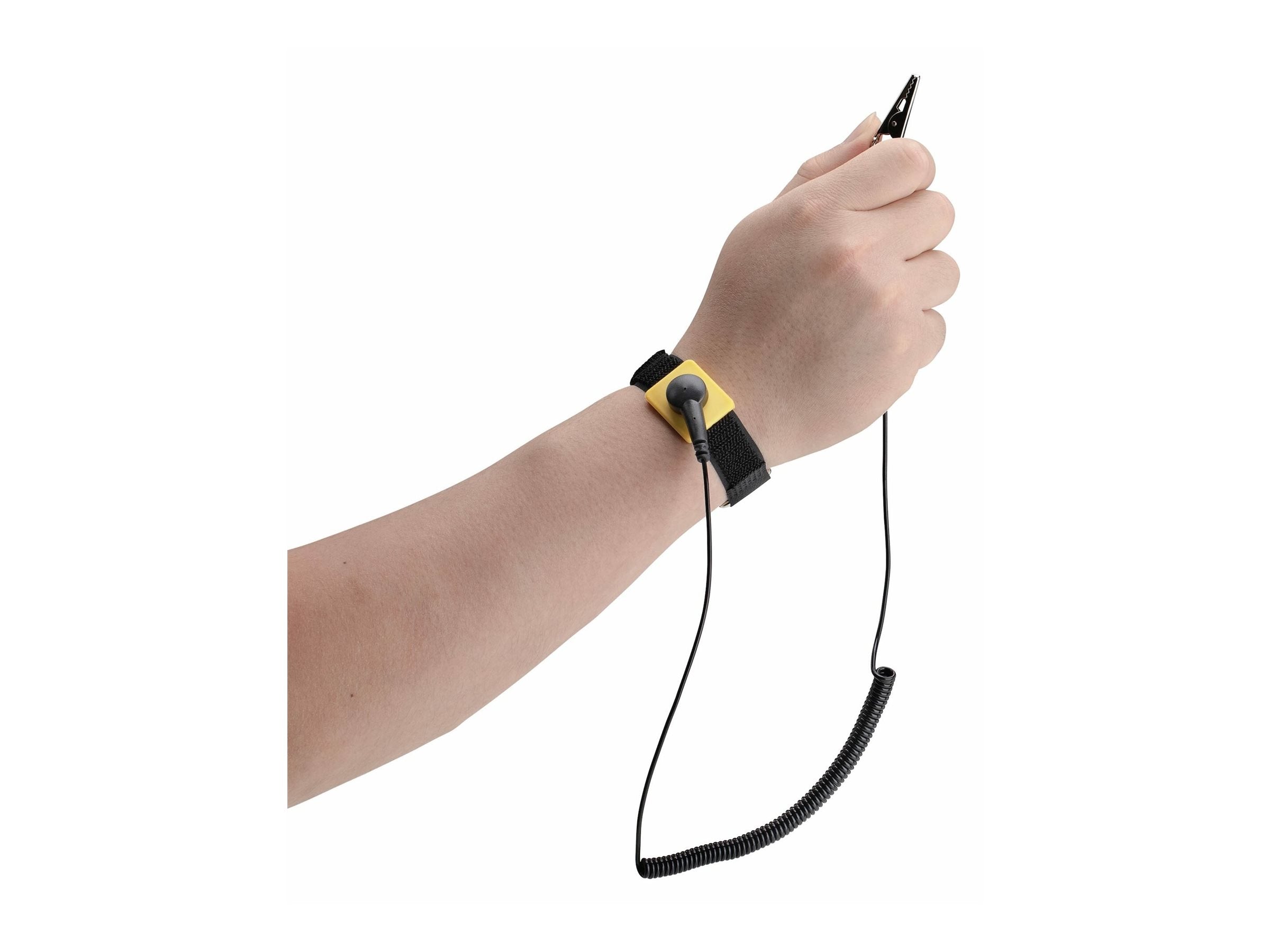 STARTECH.COM Antistatisches ESD-Handgelenkband mit Erdungskabel ESD-Armband mit 1