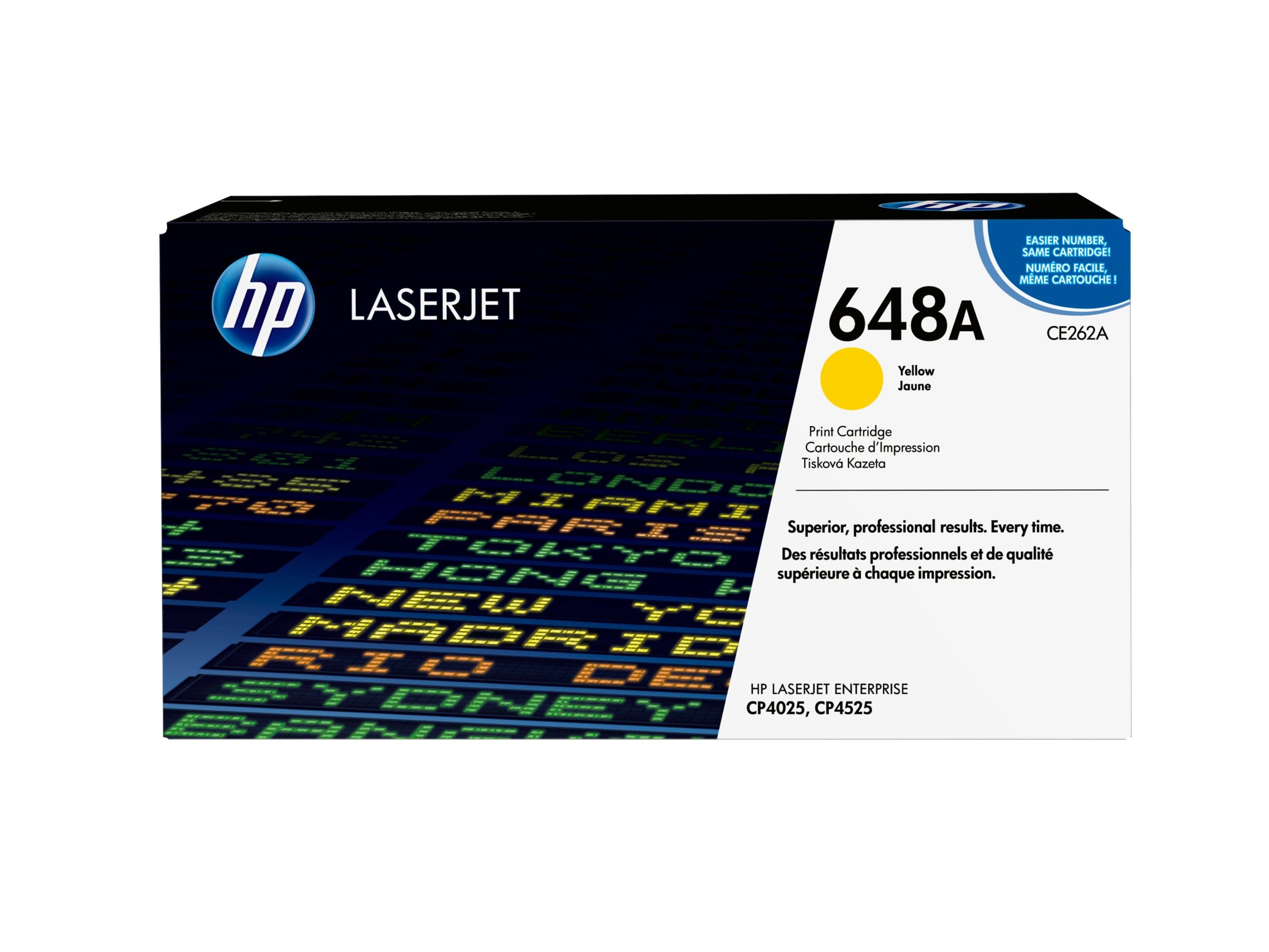 HP 648A Tonerpatrone CE262A Gelb Verpackung