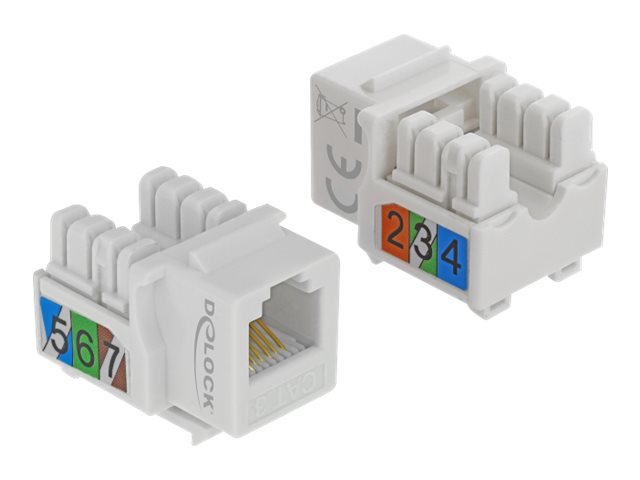 DELOCK Keystone Modul RJ12 Buchse Vorderansicht