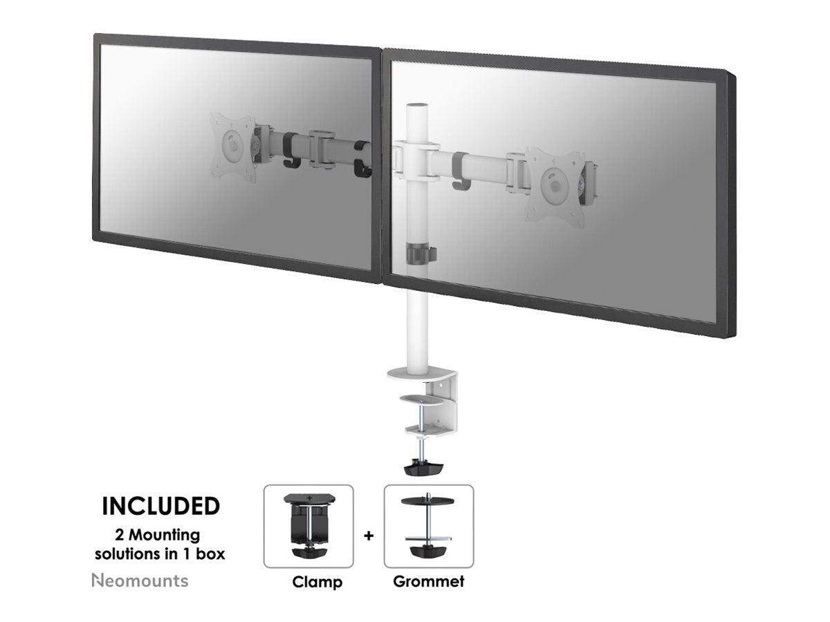 NEOMOUNTS NM-D135DWHITE Flat Screen Desk Mount Vorderansicht