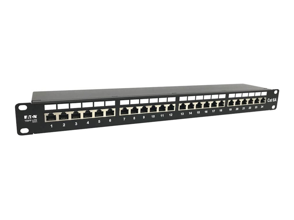 EATON TRIPPLITE 24-Port Cat6a Shielded Patch Panel Vorderansicht