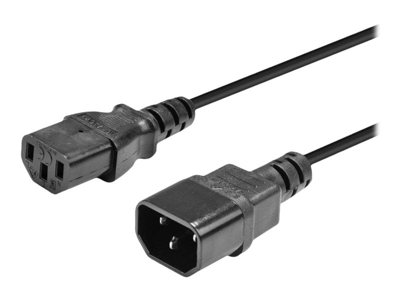 LINDY 0,5m IEC C14 an IEC C13 Netzkabel Anschlussansicht