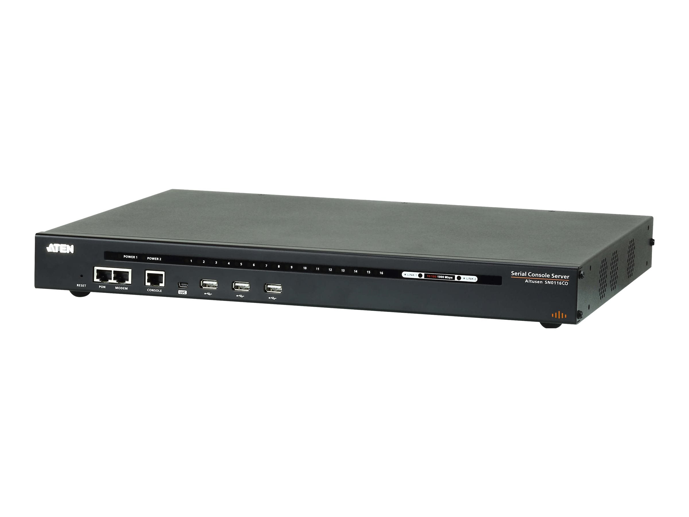ATEN SN0116CO 16-Port Serieller Konsolen Server Vorderansicht