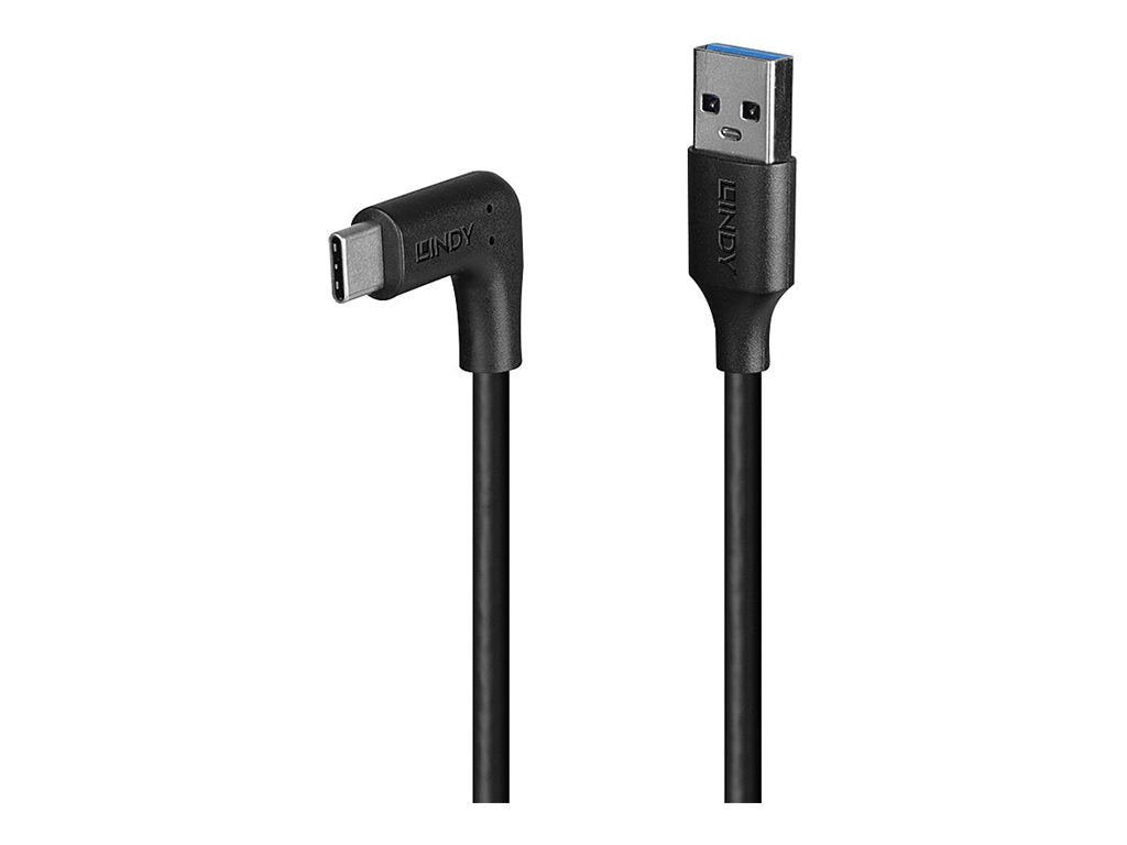 LINDY 0.5m USB 3.2 Typ A an C Kabel 90 gewinkelt - Detailansicht