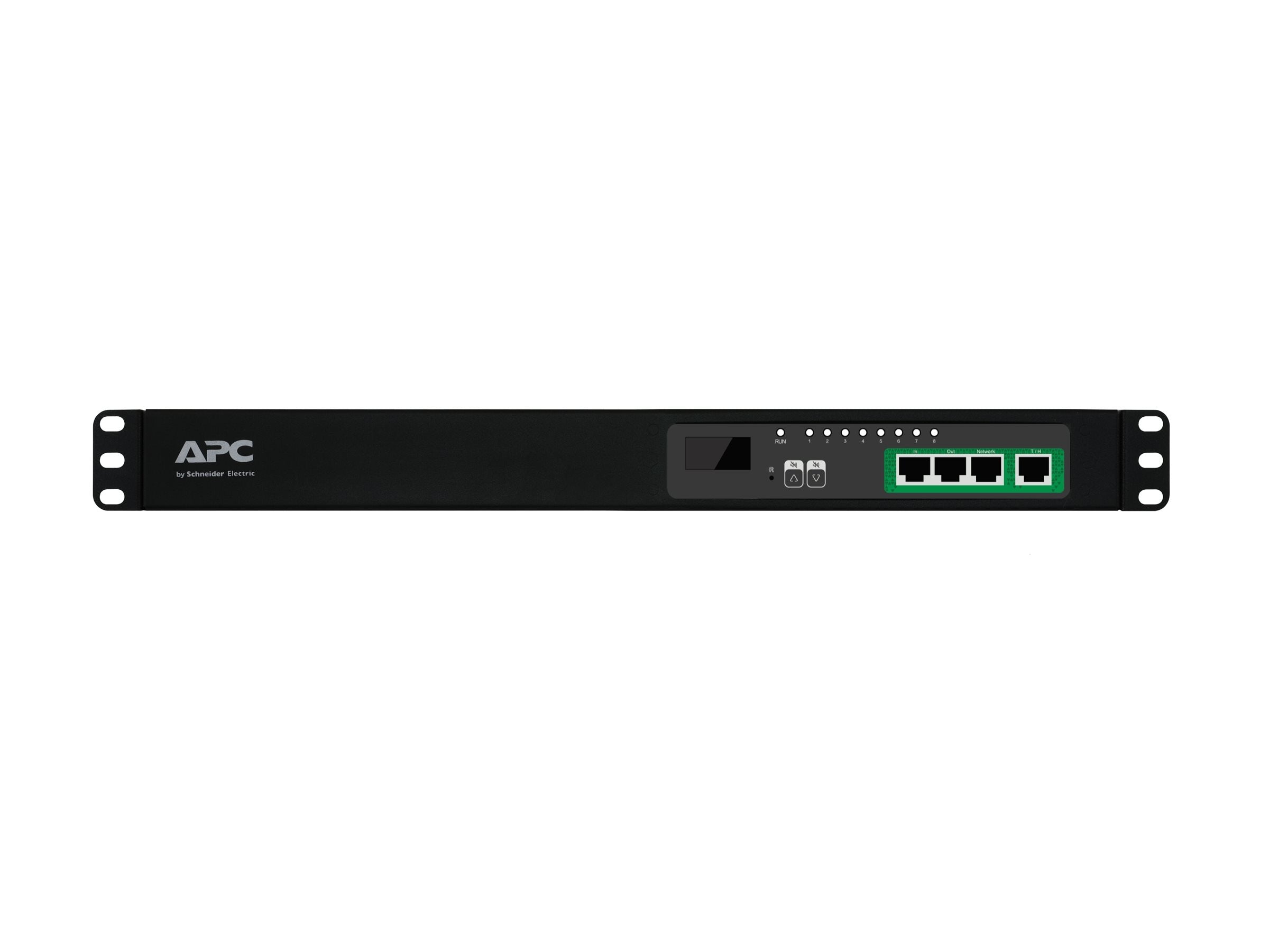 APC Easy PDU Switched 1U 16A 230V 8 C13 Vorderansicht
