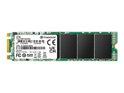 TRANSCEND 2TB M.2 2280 SSD SATA3 B+M Key TLC - Vorderansicht
