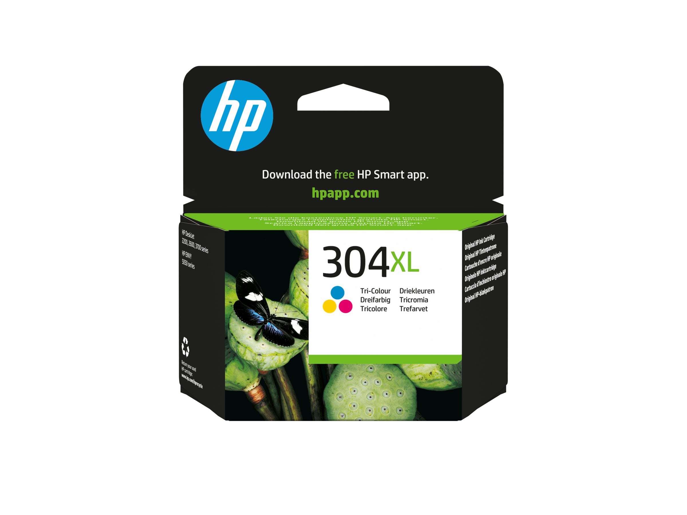 HP 304XL original Tri-color Ink cartridge N9K07AE UUS Vorderansicht