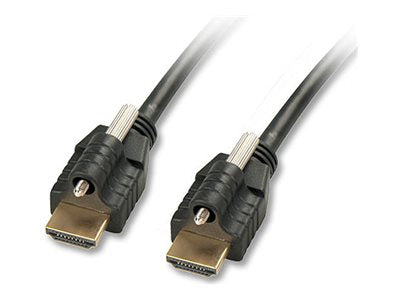 LINDY HDMI High Speed/2x Schloss 5m Kabel - Vorderansicht