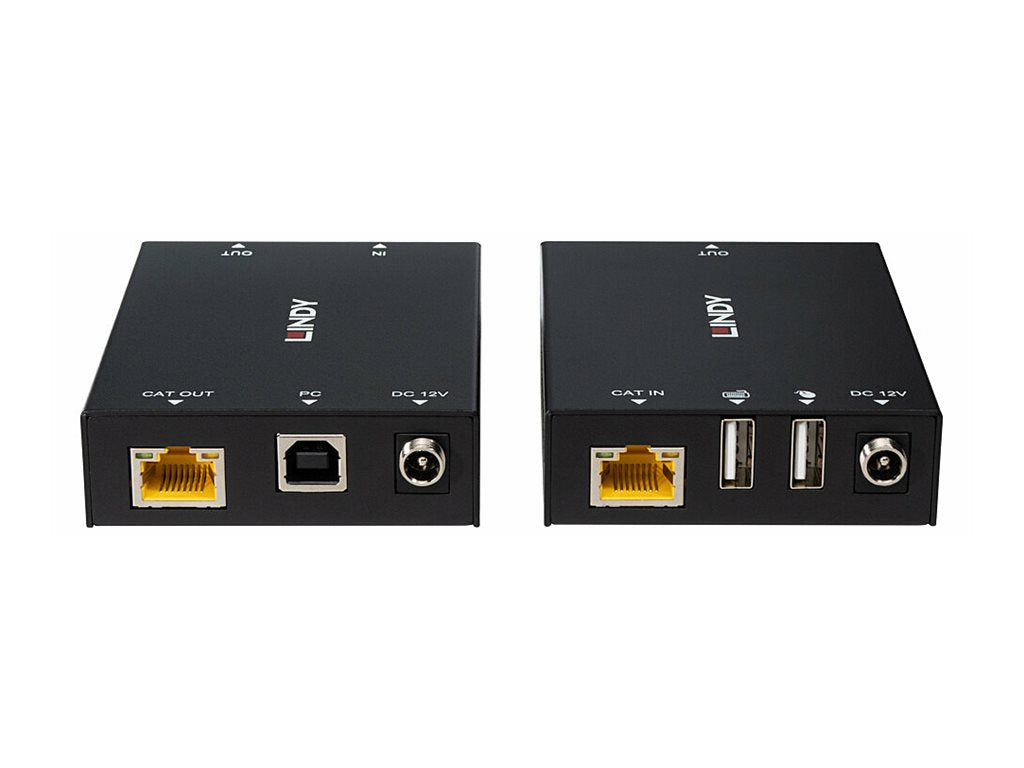 LINDY 100m Cat.6 HDMI & USB KVM Extender Anschlussdetails