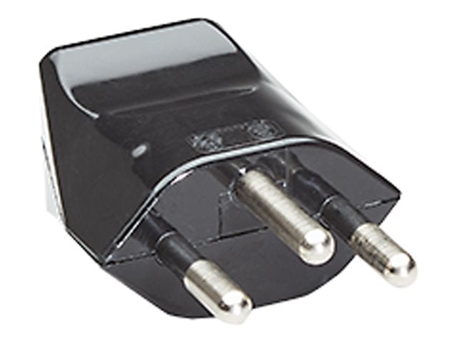 BACHMANN Schutzkontaktstecker Type 12 Schweiz/CH Vorderansicht