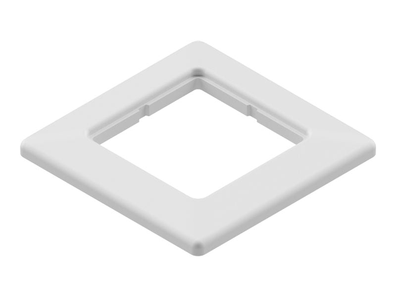 EASYLAN Abdeckrahmen einfach Weiss RAL 9010 - Vorderansicht