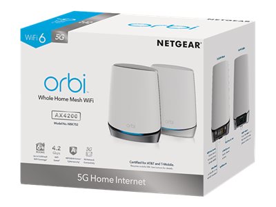 NETGEAR 2PT 5G ORBI MESH SYSTEM BNDL - Rückansicht