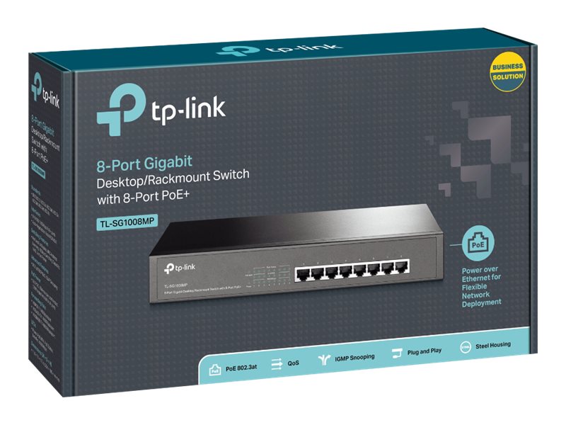 TP-LINK TL-SG1008MP 8-Port Gigabit Switch Detailansicht